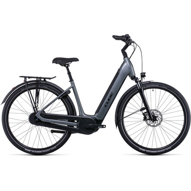Bicicleta de paseo eléctrica CUBE SUPREME RT HYBRID PRO 500 WAVE Contrapedal Gris 2022 0